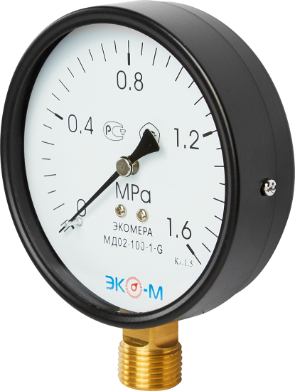 Манометр радиальный Росма МД 02 16 бар 1/2