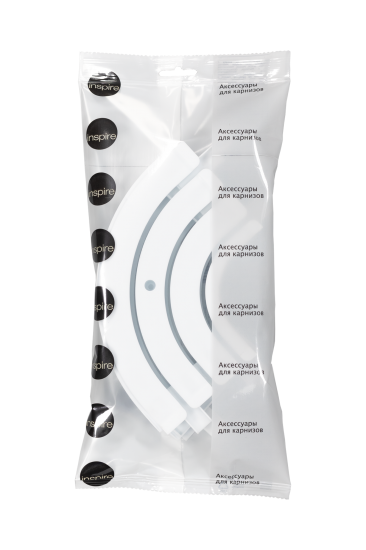 Соединитель внутренний поворотный трехрядный Inspire пластик цвет белый матовый 2 шт.