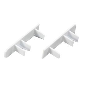 Заглушка торцевая Inspire ПВХ цвет белый 20x80 мм 2 шт.