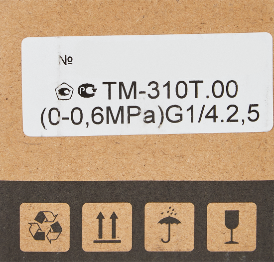 Манометр осевой Росма ТМ-310Т.00 6 бар 1/4