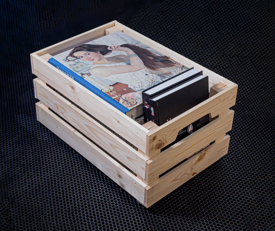 Ящик для хранения 46x30x24 см 27 л дерево цвет натуральное дерево