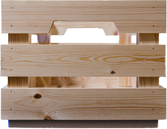 Ящик для хранения 46x30x24 см 27 л дерево цвет натуральное дерево