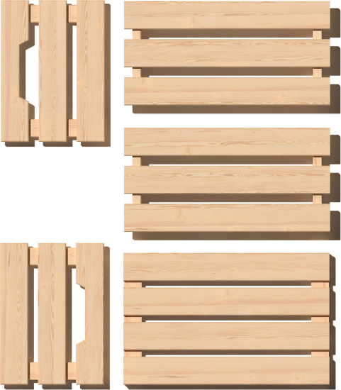 Ящик для хранения 46x30x24 см 27 л дерево цвет натуральное дерево