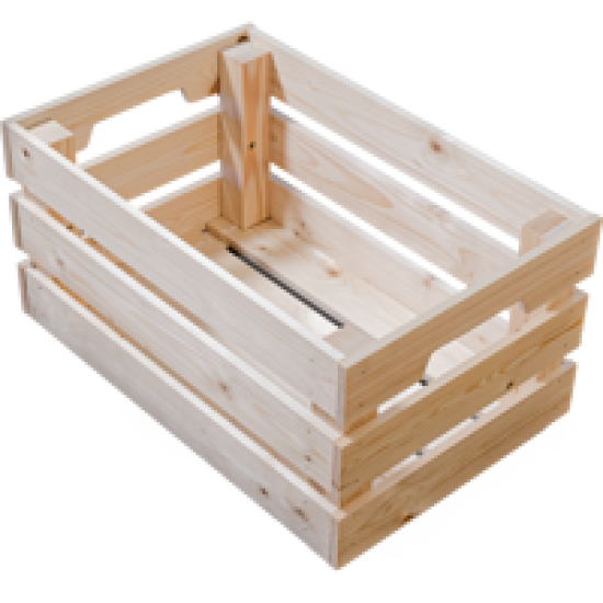 Ящик для хранения 46x30x24 см 27 л дерево цвет натуральное дерево