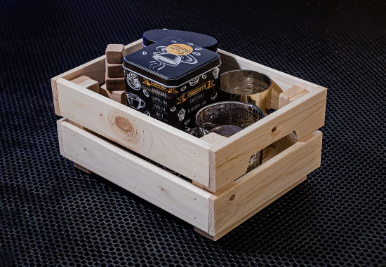 Ящик для хранения 31x23x15 см 6.5 л дерево цвет натуральное дерево