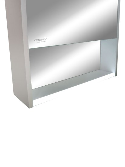 Шкаф зеркальный подвесной Line с LED-подсветкой 50x80 см цвет белый