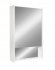 Шкаф зеркальный подвесной Line с LED-подсветкой 50x80 см цвет белый