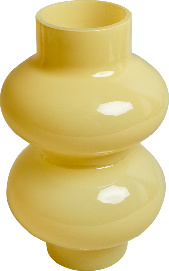 Ваза Nicole стекло бежевая 20 см