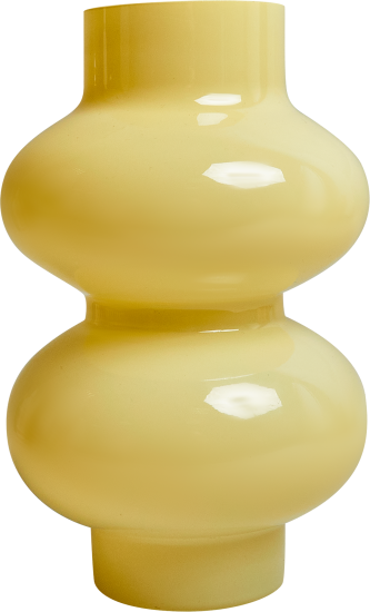 Ваза Nicole стекло бежевая 20 см