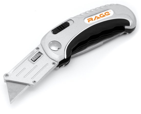 Нож строительный универсальный Rage складной 2в1