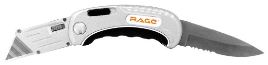Нож строительный универсальный Rage складной 2в1