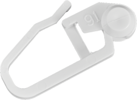 Крючок для шины 3 см цвет белый 50 шт.