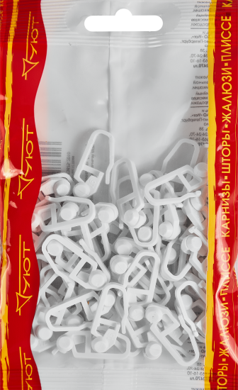 Крючок для шины 3 см цвет белый 50 шт.