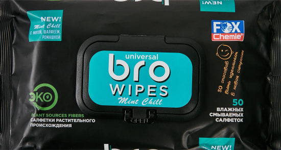 Салфетка влажная Fox Chemie Bro 50 шт.