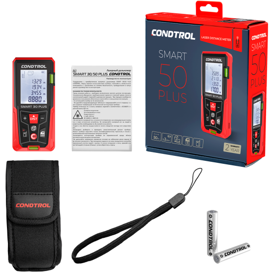 Дальномер лазерный Condtrol Smart 50 Plus с дальностью до 50 м