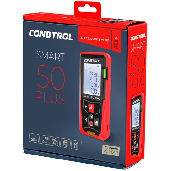 Дальномер лазерный Condtrol Smart 50 Plus с дальностью до 50 м