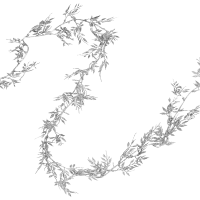 Новогоднее украшение Изделие декоративное Гирлянда 10x175 см цвет серый