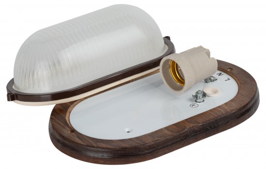 Светильник ЖКХ Эра НБО 04-60-021 60 Вт IP54 овал цвет орех