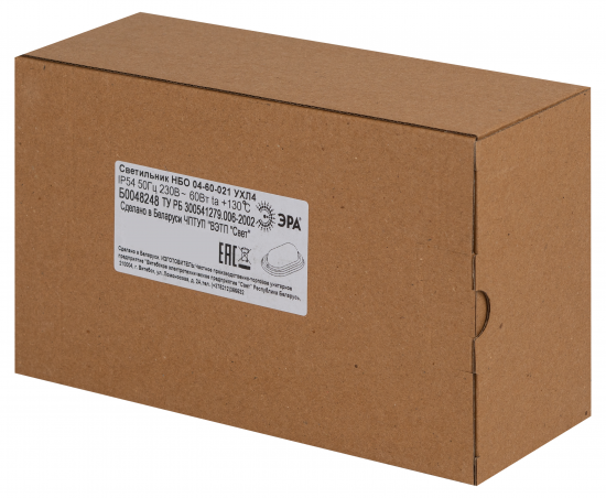 Светильник ЖКХ Эра НБО 04-60-021 60 Вт IP54 овал цвет орех