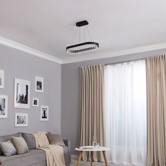 Светодиодная люстра Natali Kovaltseva Нимб 120 Вт с пультом управления регулируемый белый свет