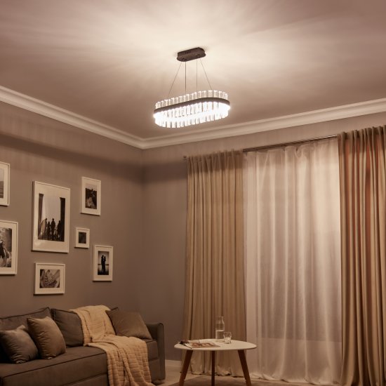 Светодиодная люстра Natali Kovaltseva Нимб 120 Вт с пультом управления регулируемый белый свет