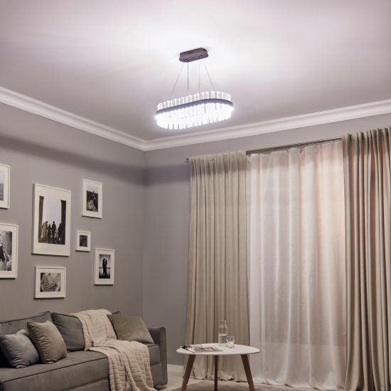 Светодиодная люстра Natali Kovaltseva Нимб 120 Вт с пультом управления регулируемый белый свет