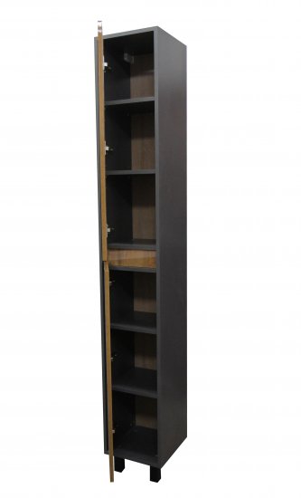 Пенал для ванной Wood PW30 напольный 200x30 см цвет дуб вотан