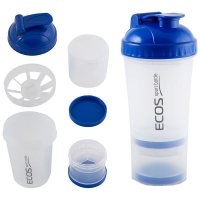 Двухсекционный спортивный шейкер Ecos HBS07