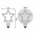 Лампа светодиодная Gauss Filament Artline Star E27 265 В 7 Вт звезда 580 лм теплый белый цвет света