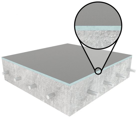 Плита теплоизоляционная Teplofom+ 20х600х1250 мм с односторонним полимерцементным слоем