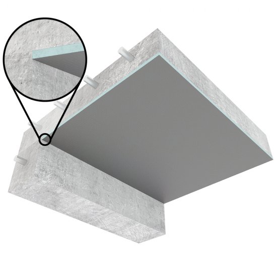 Плита теплоизоляционная Teplofom+ 20х600х1250 мм с односторонним полимерцементным слоем