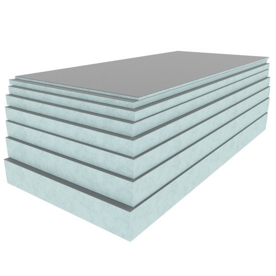 Плита теплоизоляционная Teplofom+ 30х600х1250 мм с односторонним полимерцементным слоем