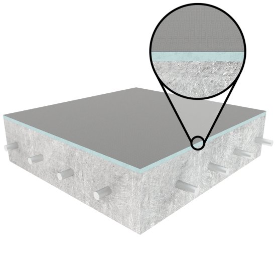Плита теплоизоляционная Teplofom+ 10х600х1250 мм с односторонним полимерцементным слоем