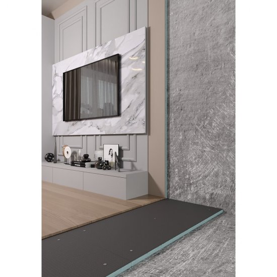 Плита теплоизоляционная Teplofom+ 100х600х2500 мм с односторонним полимерцементным слоем