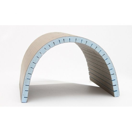 Плита теплоизоляционная Teplofom+ 30х600х2500 мм с односторонним полимерцементным слоем с поперечным пропилом