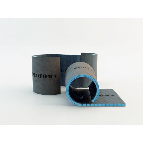 Плита теплоизоляционная Teplofom+ 30х600х2500 мм с односторонним полимерцементным слоем с поперечным пропилом