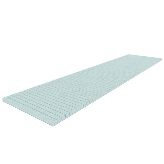 Плита теплоизоляционная Teplofom+ 30х600х2500 мм с односторонним полимерцементным слоем с поперечным пропилом