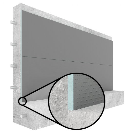 Плита теплоизоляционная Teplofom+ 10х600х2500 мм с двухсторонним полимерцементным слоем