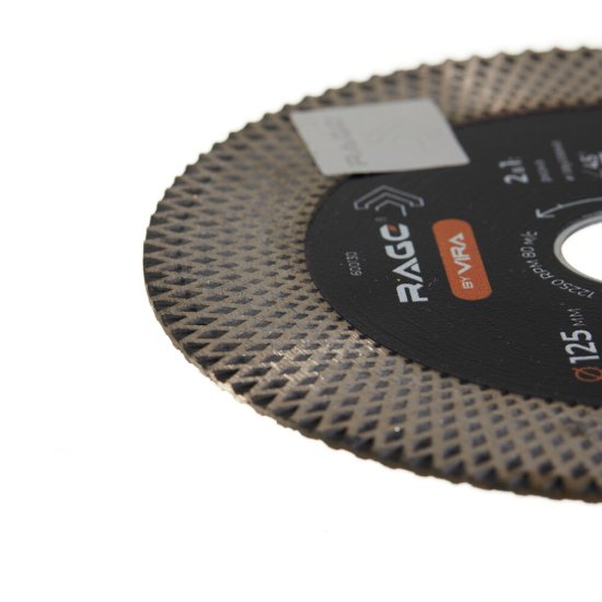 Диск алмазный по керамограниту Rage by Vira 125х22,2х1,8 мм сплошной сухой рез (600130)