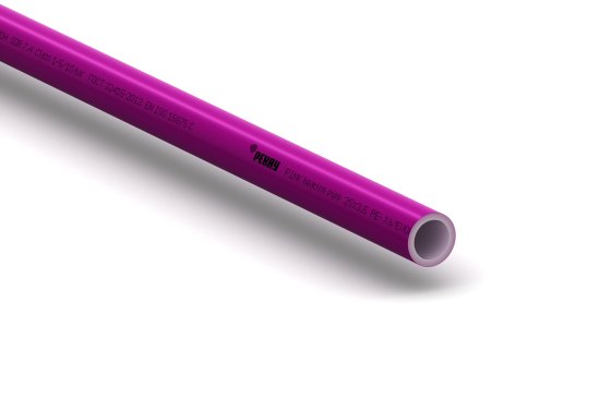 Труба из сшитого полиэтилена для отопления Рехау Pink PE-Xa EVOH 16x2.2 мм PN10 1 м на отрез бухта 120 м розовая 1136042312