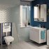 Инсталляция Geberit Delta Duofix для подвесного унитаза с кнопкой хром (458.163.21.1)