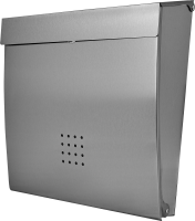 Почтовый ящик Standers 35x34x10 см нержавеющая сталь цвет серый