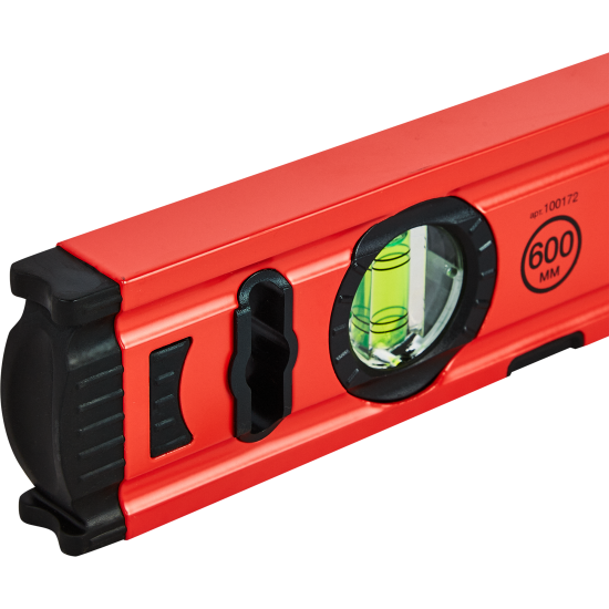 Уровень пузырьковый строительный Vira 100172 магнитный 3 глазка 600 мм