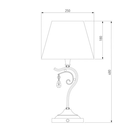 Лампа настольная E14 40 Вт Eurosvet Incanto (83402)