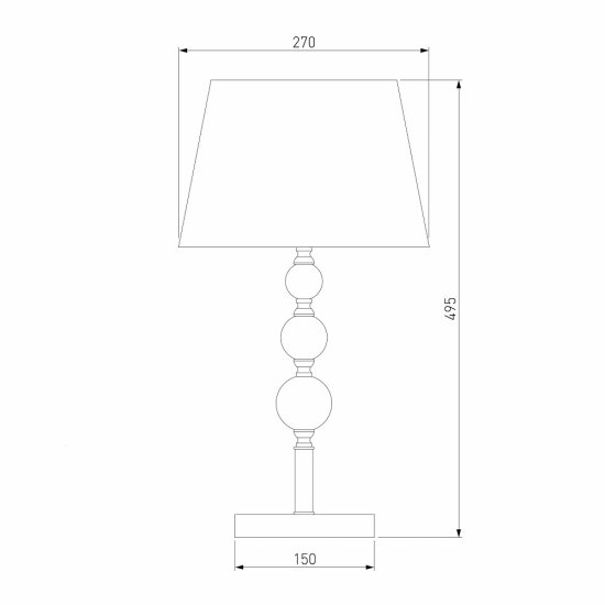 Лампа настольная E27 60 Вт Eurosvet Sortino (a045196)