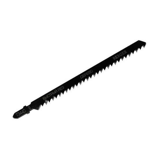 Пилки для лобзика Berger T344D (BG1713) по дереву L126 мм быстрый рез (5 шт.)