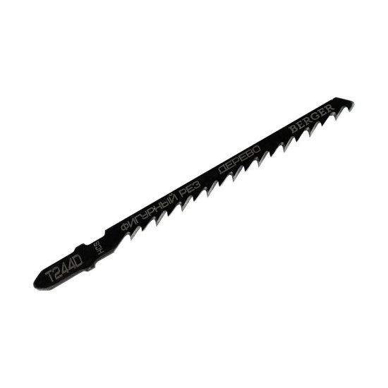 Пилки для лобзика Berger T244D (BG1712) по дереву L75 мм криволинейный рез (5 шт.)