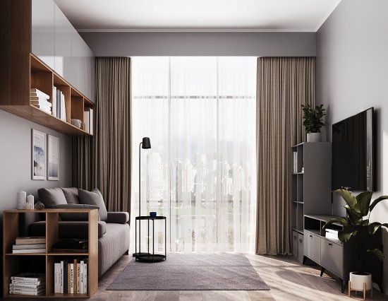 Дверь для шкафа Лион 39.6x38x1.6 см ЛДСП цвет серый глянец