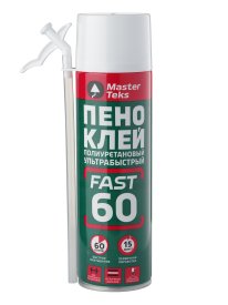 Клей-пена монтажный MasterTeks Бытовой Ультрабыстрый 350 мл