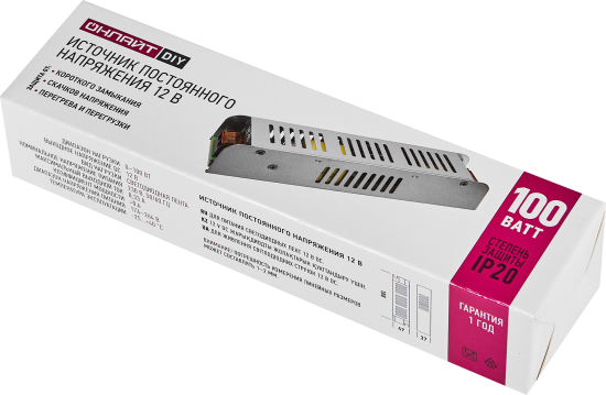 Блок питания Онлайт 90387 OD-P100-IP20-12V 12 В 100 Вт IP20